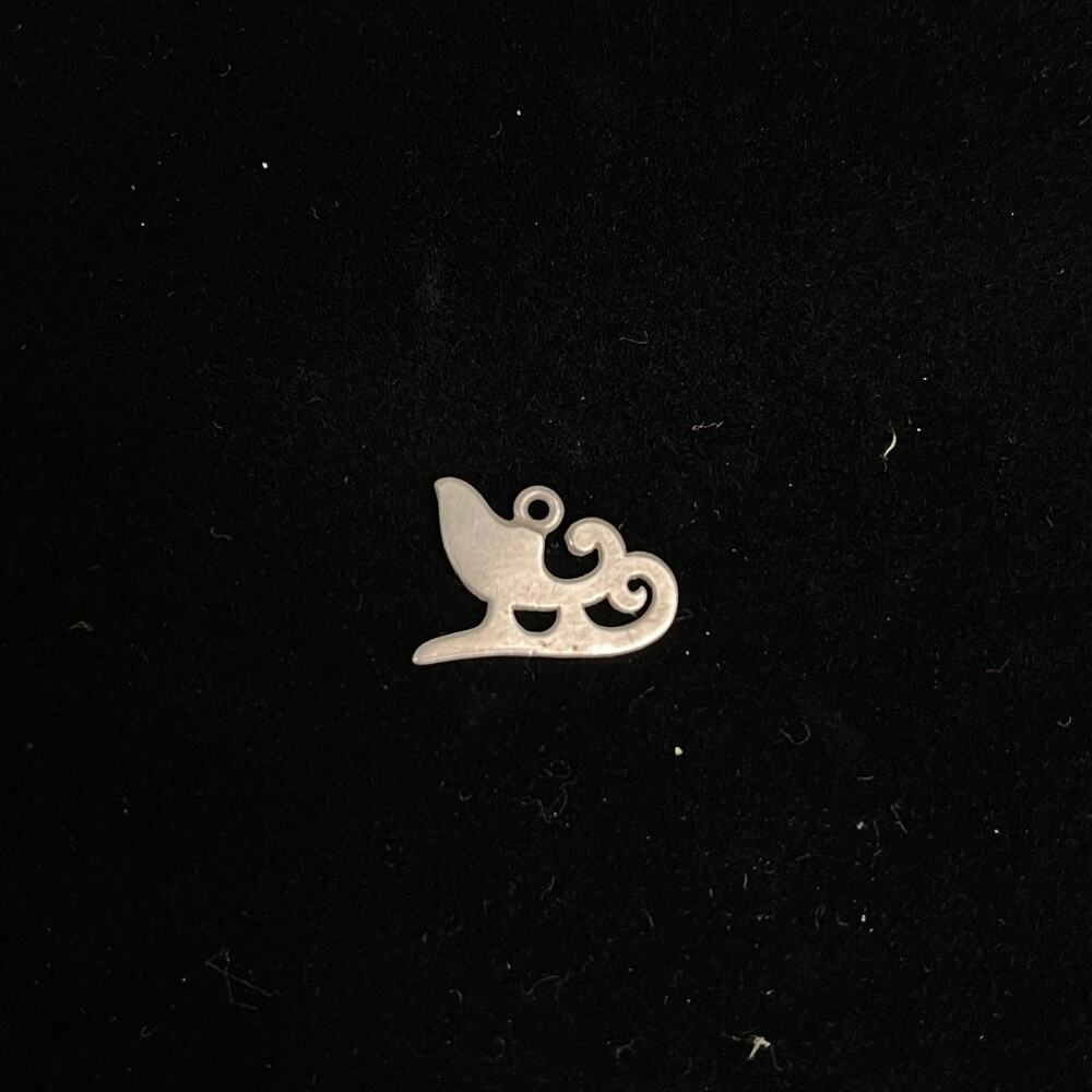 James Avery Sterling Silver Sleigh Charm Retired